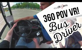 Virtual Dream - Bus Driver day in POV VR 360 Video!